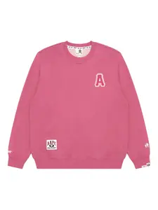 Толстовка с вышитым логотипом Aape By A Bathing Ape, розовый