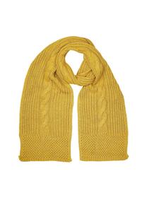 Итальянская коса-шарф мягкая и теплая Collezione alessandro, горчичный