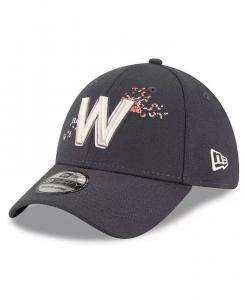 Мужская графитовая кепка Washington Nationals City Connect 39THIRTY Flex New Era