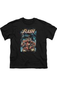 Футболка с коротким рукавом для подростков "Лига справедливости Америки" Electric Chair Gildan, черный