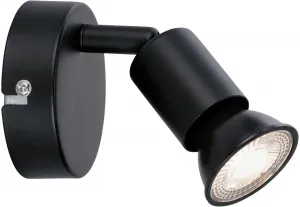 Потолочный светильник Paulmann "Каролина", для лампочек 1 x GU10 Ø 8,0 см, Высота: 11,0 см, черный