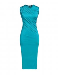 Платье миди Versace, бирюзовый