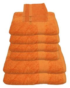 Набор полотенец Julie Julsen 600 г/м² оранжевый, 8 штук: 2 банных полотенца, 4 полотенца для рук + 2 полотенца для мытья рук в подарок.., коричневый