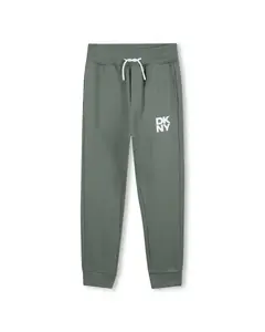 Однотонные спортивные штаны для мальчика DKNY, темно-зеленый