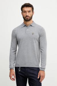 Шерстяной свитер Aeronautica Militare, серый