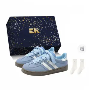 Boldi Kuki Женские низкие скейтерские кеды Box в синем цвете, цвет Blue