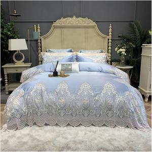 IBDRYKK Комплект постельного белья из мягкого египетского хлопка с кружевной отделкой