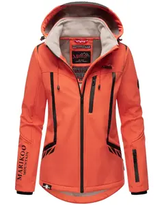 Куртка из софтшелла Marikoo "Mount-Cho-Oyu", со съемным капюшоном, коралловый