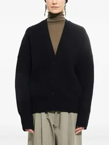 Кардиган в рубчик Khrami Christian Wijnants, черный