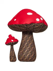 Набор из двух мягких игрушек с логотипом FF Fendi Kids, красный