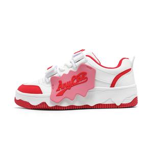 SEMIR Женские низкие скейтерские кроссовки бело-красные, цвет White Red