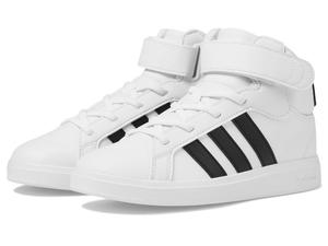 Кроссовки Adidas Kids Grand Court Mid Shoes, White/Black/White