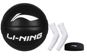 LINING Badfive PU баскетбольный мяч black размер 7 тренировочный соревновательный unisex