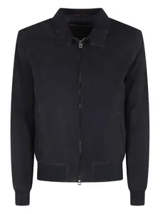 Замшевая куртка на молнии Stewart, синий