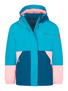 Куртка-дождевик Kjerak светло-голубого/розового цвета Trollkids