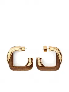 Квадратные серьги-кольца JACQUEMUS, золотой