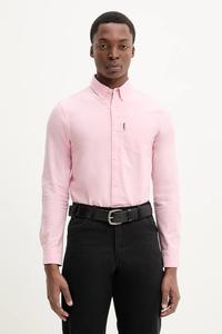 Хлопковая рубашка Superdry, розовый