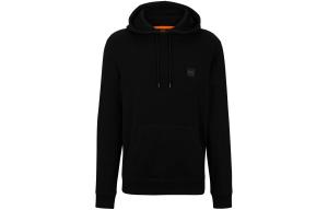 Толстовка с капюшоном на шнурке и нашивкой Boss Logo HUGO BOSS, черный
