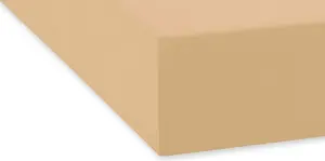 Простыня Dream Sleep из тонкой фланели с резинкой 100x220 см, песочного цвета Traumschlaf