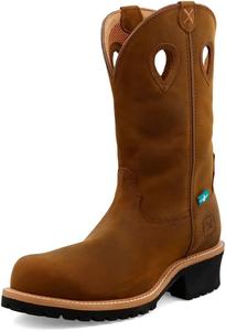 Мужские ковбойские ботинки Twisted X высотой 30 см с композитным носком, Distressed Saddle & Saddle