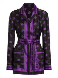 Рубашка с логотипом DG Dolce & Gabbana, черный