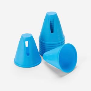 Конусы для слалома на роликовых коньках, 10 шт. - синие Oxelo