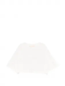 Футболка с логотипом Elisabetta Franchi La Mia Bambina, белый