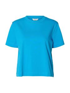 SELECTED Футболка 'SLFEssential' в цвете Azure