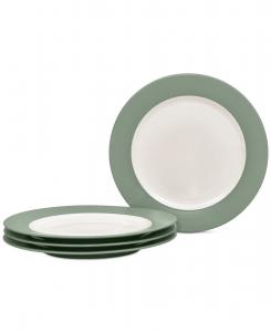 Набор из 4 обеденных тарелок Colorwave Rim Noritake, зеленый
