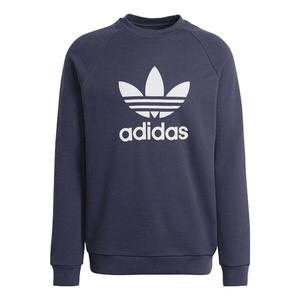 Толстовка Men's adidas originals Alphabet Large Logo Round Neck Sports Navy Blue, синий