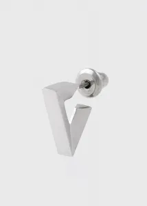 Одиночная серьга в форме треугольника