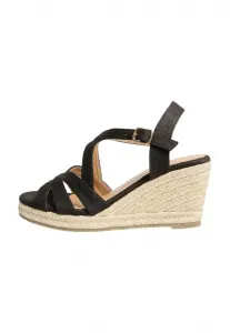 Сандалии на средней платформе с широкими ремешками и множеством ремешков Friends Like These, Black