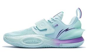 Баскетбольные кроссовки All City 10 V2 мужские с низким верхом Water Wave зеленые/фиолетовые Lining