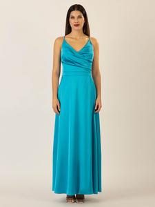 Длинное платье APART, светло-синий