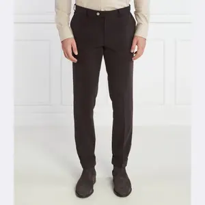 Denz брюки узкого кроя с подворотами Oscar Jacobson, коричневый