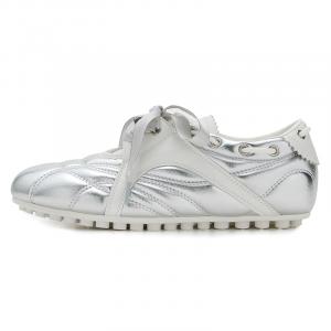 HERLOOK Балетки макарон противоскользящие повседневные женские серебристые, цвет Silver