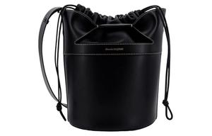 Кожаная сумка-ведро через плечо женская черная Alexander McQueen