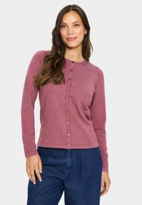 Кардиган Saint Tropez MILA R-NECK, Red Violet Melange/Light Red