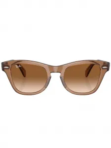 Солнцезащитные очки в квадратной оправе Ray-Ban, коричневый