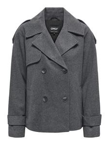 Тренч ONLY, темно-серый меланж