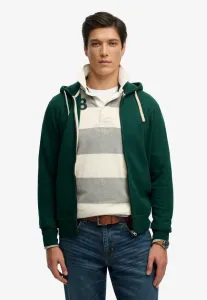 Толстовка на молнии с вышитым монограммом Superdry & Co, Varsity Green
