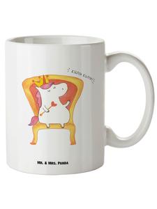 Кружка XL Принцесса-единорог без слов в белом цвете Mr. & Mrs. Panda