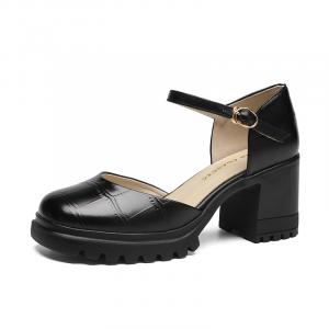 ZHR Женские туфли на высоком каблуке Regal Black/Beige