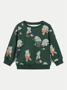 Свитшот regular fit Larsen 13232065 Name It, зеленый