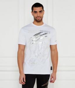 Футболка ламинированная Loose fit Plein Sport, белый