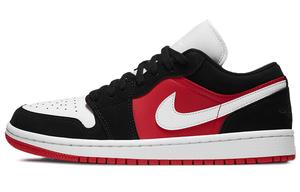 Jordan 1 Low Black White Gym Red (женские)