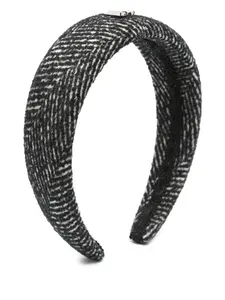 Ободок с узором в елочку Dolce & Gabbana Kids, черный