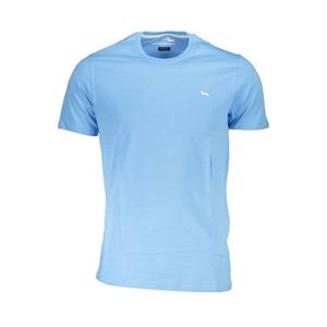 Синяя хлопковая футболка Harmont & Blaine, синий