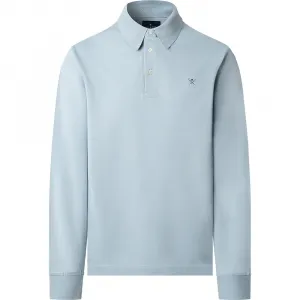 Поло с длинным рукавом и воротником-стойкой Hackett, синий