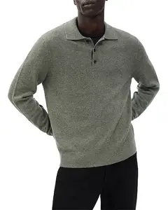 Кашемировый поло-свитер Declan Rag & Bone, зеленый